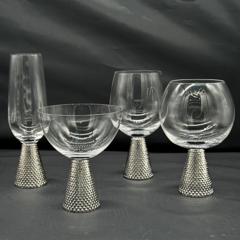 کیفیت Electroplate Diamond Base Wine Glass Set کارخانه