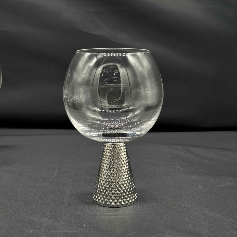 کیفیت Electroplate Diamond Base Wine Glass Set کارخانه