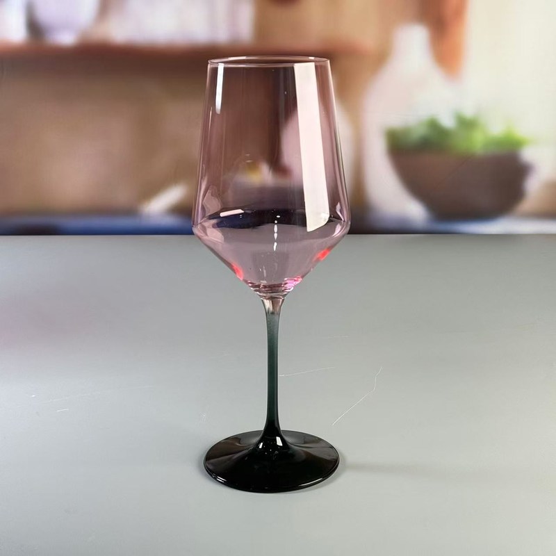 کیفیت Hand-blow Color Gradient Wine Glass Set High Quality Crystal Wine Glass For Gift For Weeding کارخانه