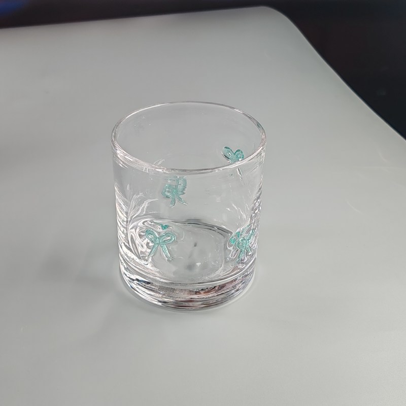 کیفیت 14oz Valentine's Decorative DOF Glass Bowknot Water Tumbler Glasses Mexico Icon Rock Glass Cup for Wedding Party Gift کارخانه