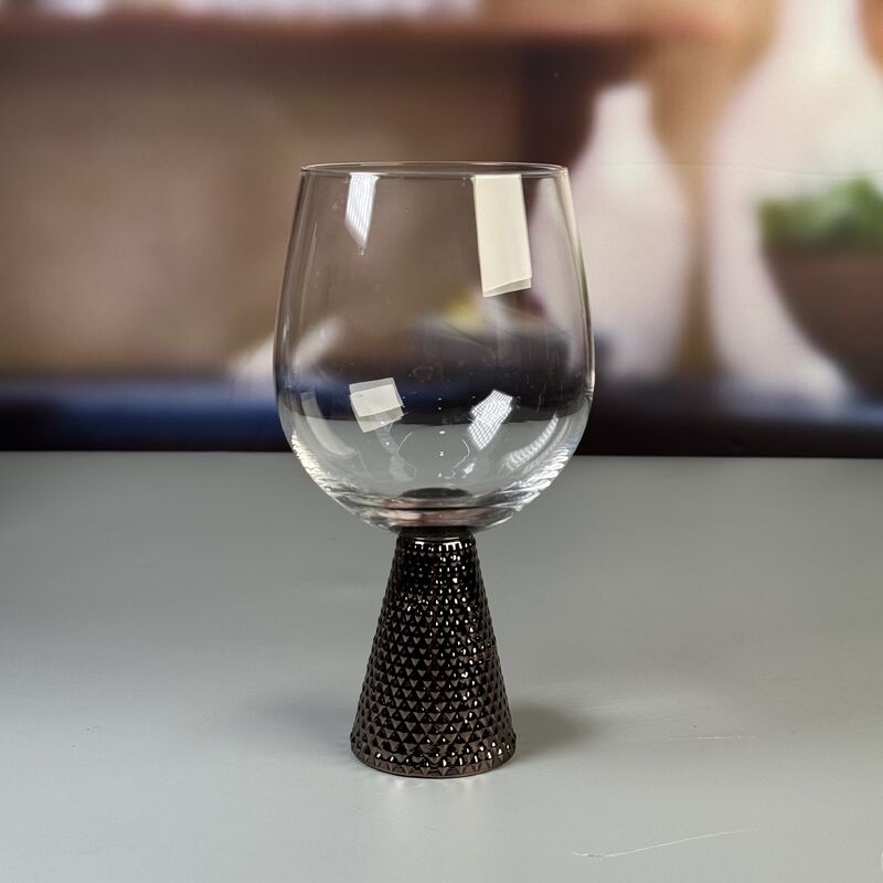 کیفیت Electroplate Diamond Base Wine Glass Set کارخانه