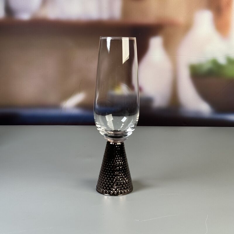 کیفیت Electroplate Diamond Base Wine Glass Set کارخانه