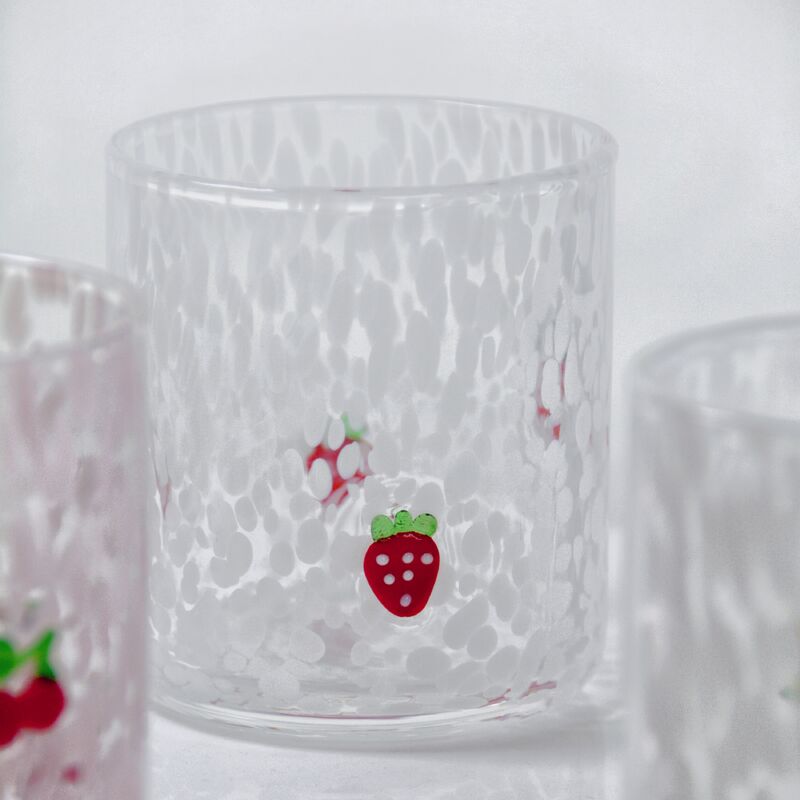 کیفیت Tumbler Drinking Glasses hand crafted with dreamy confetti patterns and fruity designs that bring joy to your table setting کارخانه