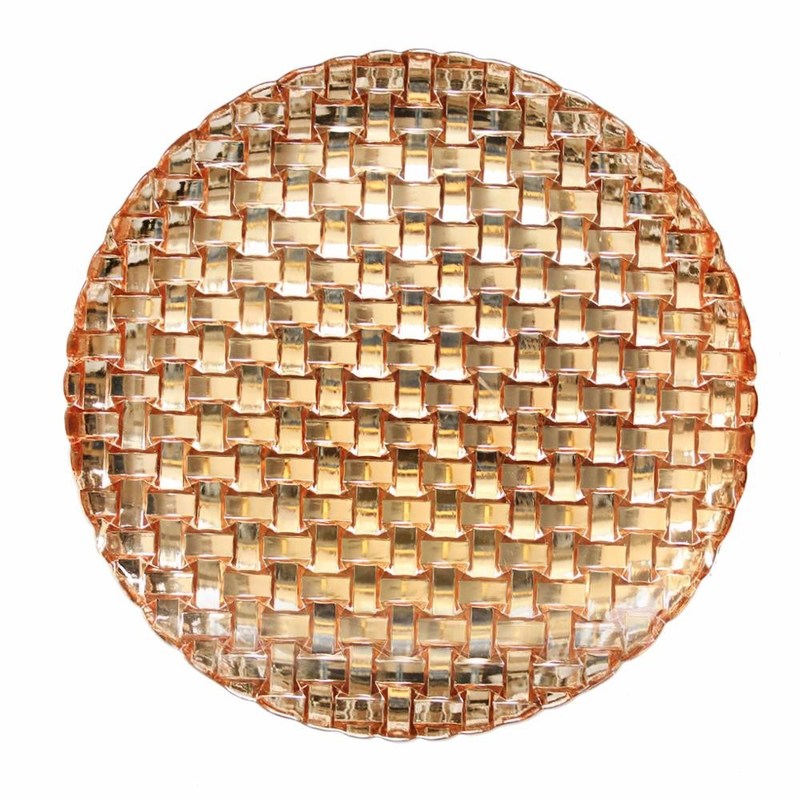 کیفیت Glass Charger Platesm For Wedding کارخانه