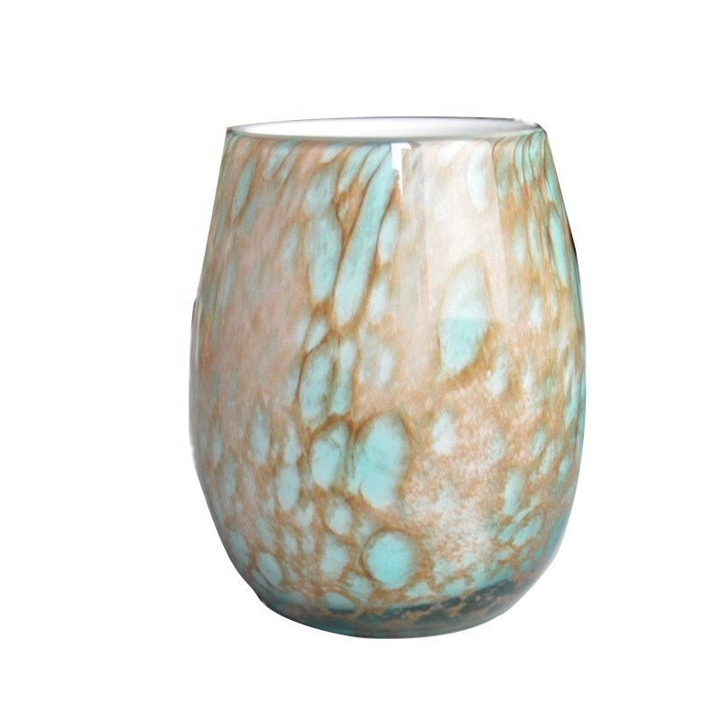 کیفیت Turquoise Solid Color Votive Glass Candle Holders کارخانه