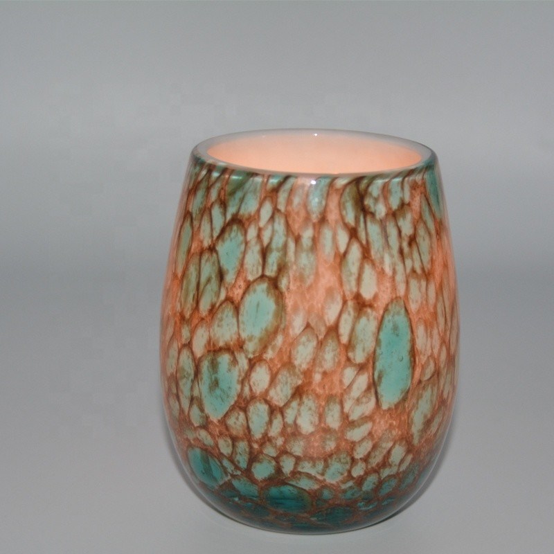 کیفیت Turquoise Solid Color Votive Glass Candle Holders کارخانه