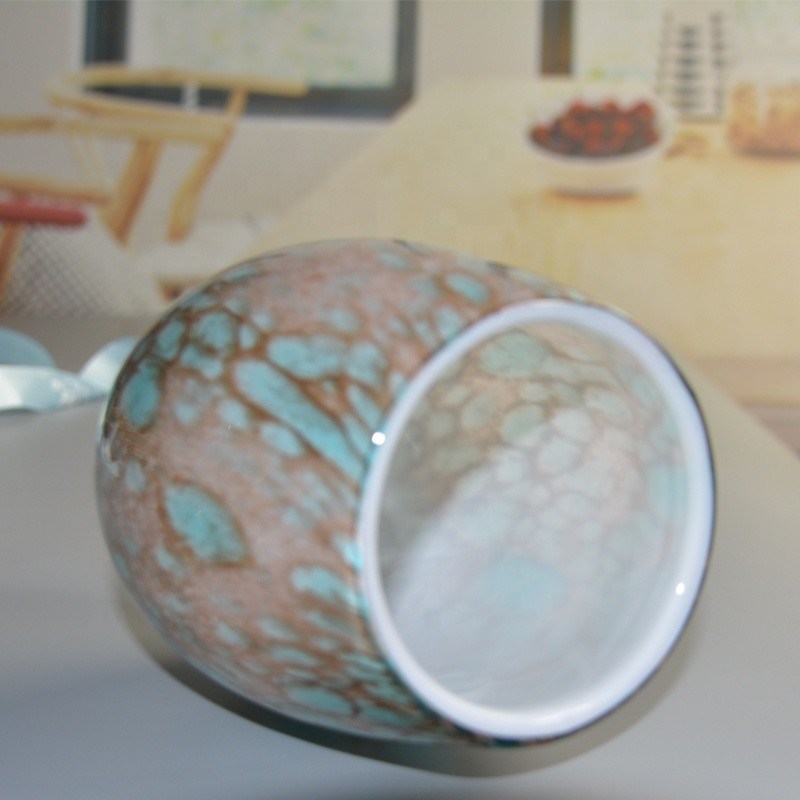 کیفیت Turquoise Solid Color Votive Glass Candle Holders کارخانه