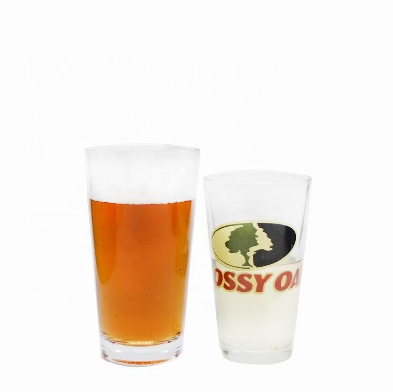 کیفیت Tall Giant 20 Oz Pint Craft Beer Glasses With Color Decal کارخانه