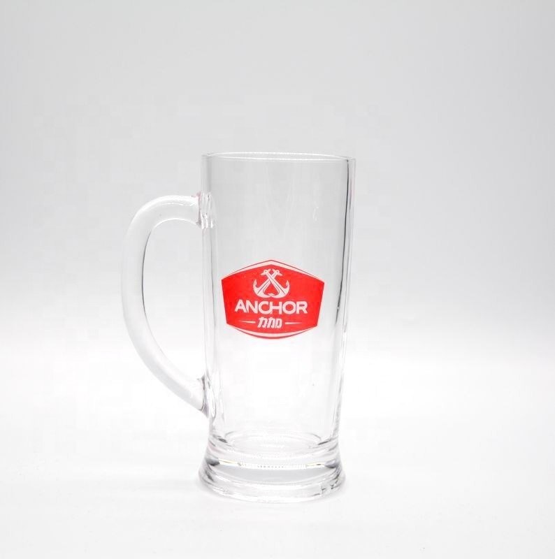 کیفیت Promotion Branded 21 Oz Beer Glass Stein With Color Decal کارخانه