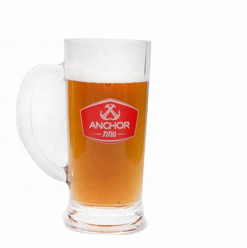 کیفیت Promotion Branded 21 Oz Beer Glass Stein With Color Decal کارخانه