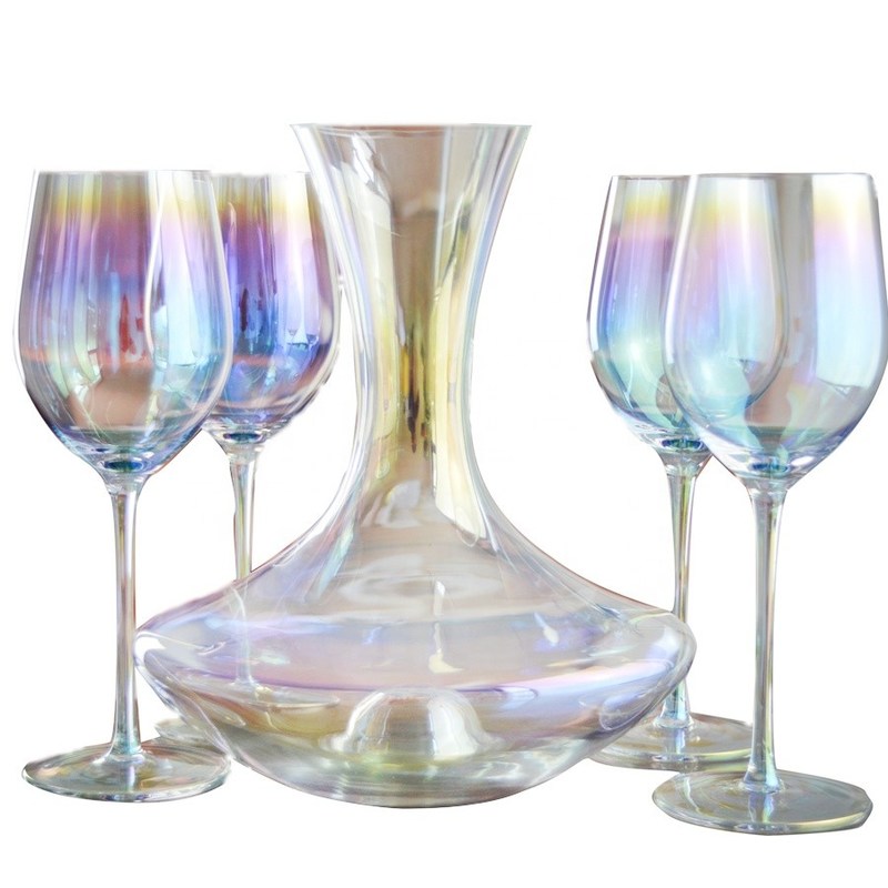 کیفیت Hand Blown Crystal Wine Glass Set کارخانه