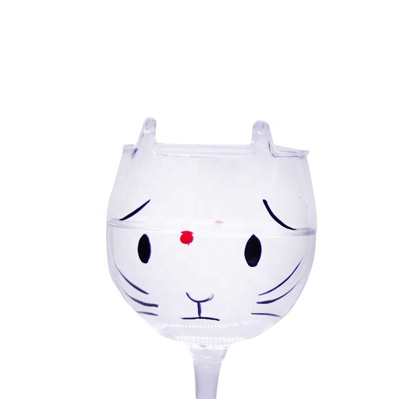 کیفیت Cat Shaped 400ml Crystal Balloon 14 Oz Wine Glasses کارخانه