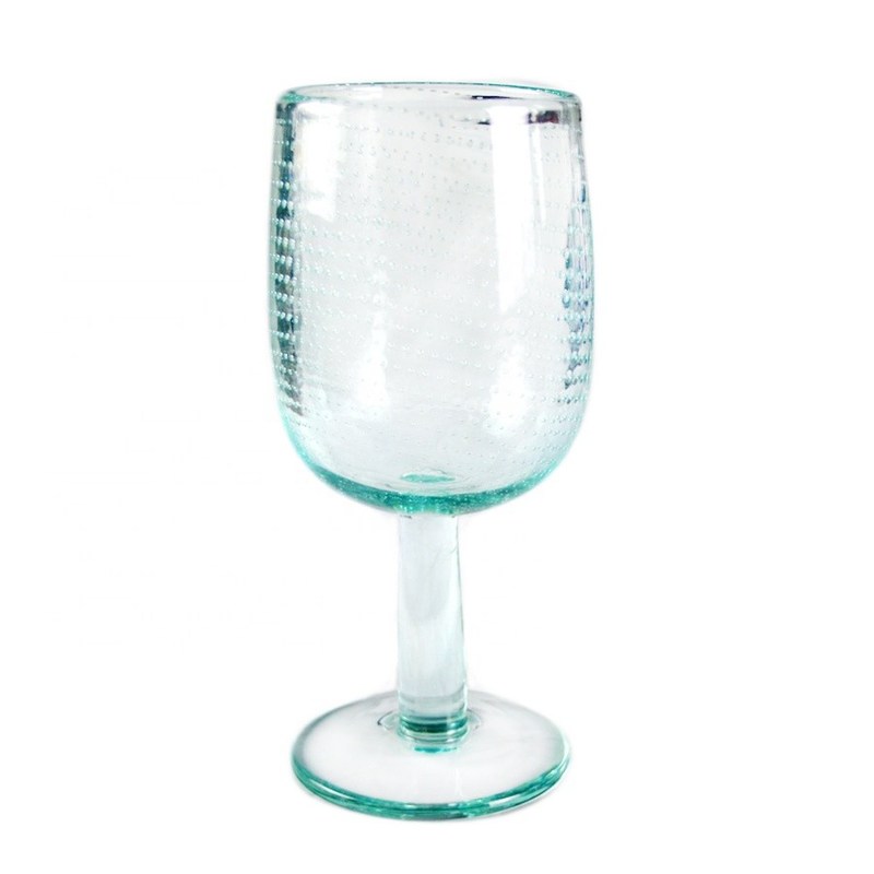 کیفیت Natural Color Thick Wall 11oz Vintage Crystal Goblets With Bubbles کارخانه