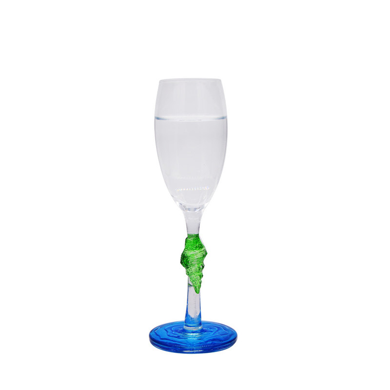 کیفیت Creative Sea Animal Stem Crystal Wine Glass For Summer Holiday کارخانه