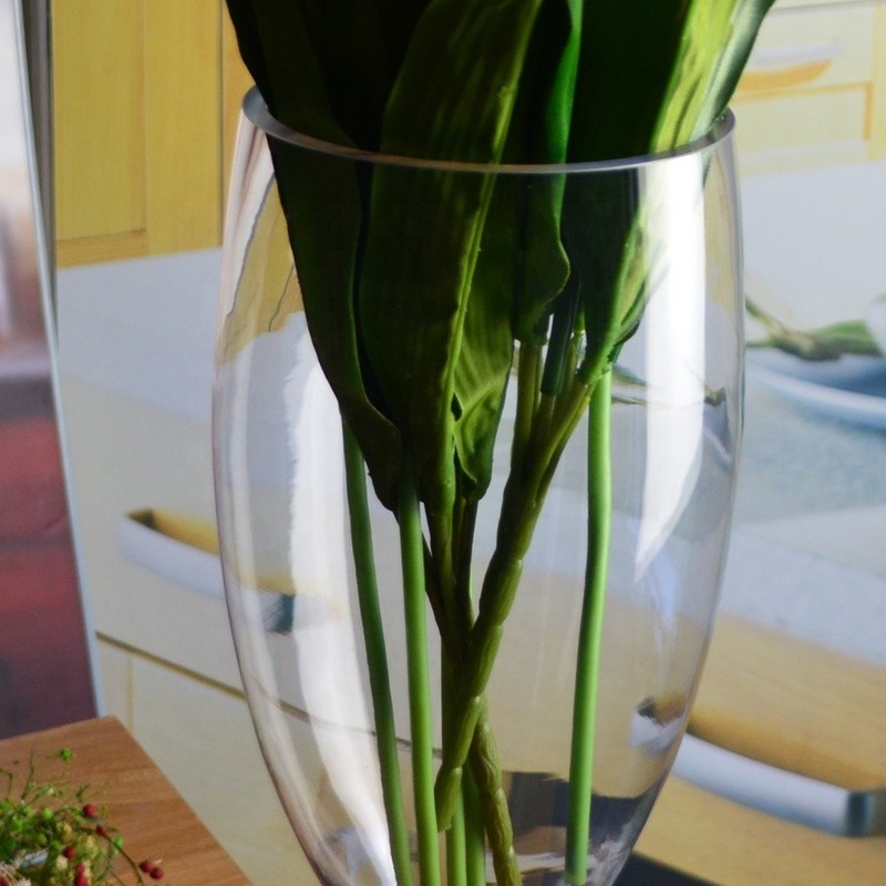 کیفیت Europe Style Long Stem Glass Vase Centerpiece For Party کارخانه