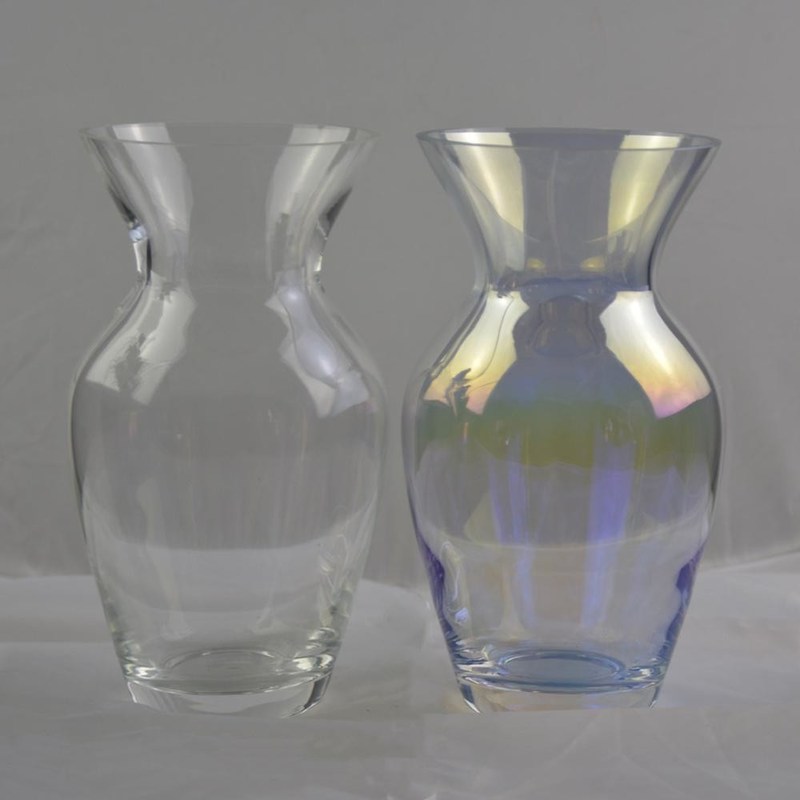 کیفیت Customize Irridescent Decorative Glass Vase For Home کارخانه