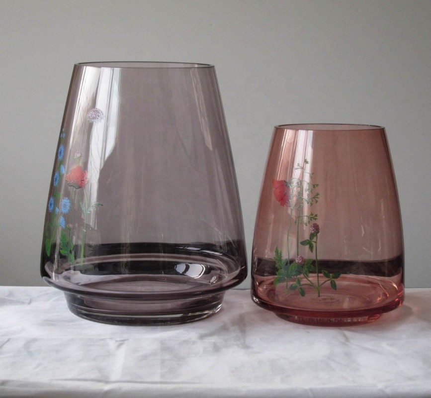 کیفیت Handblown Vintage Tall Crystal Vases For Centerpieces کارخانه