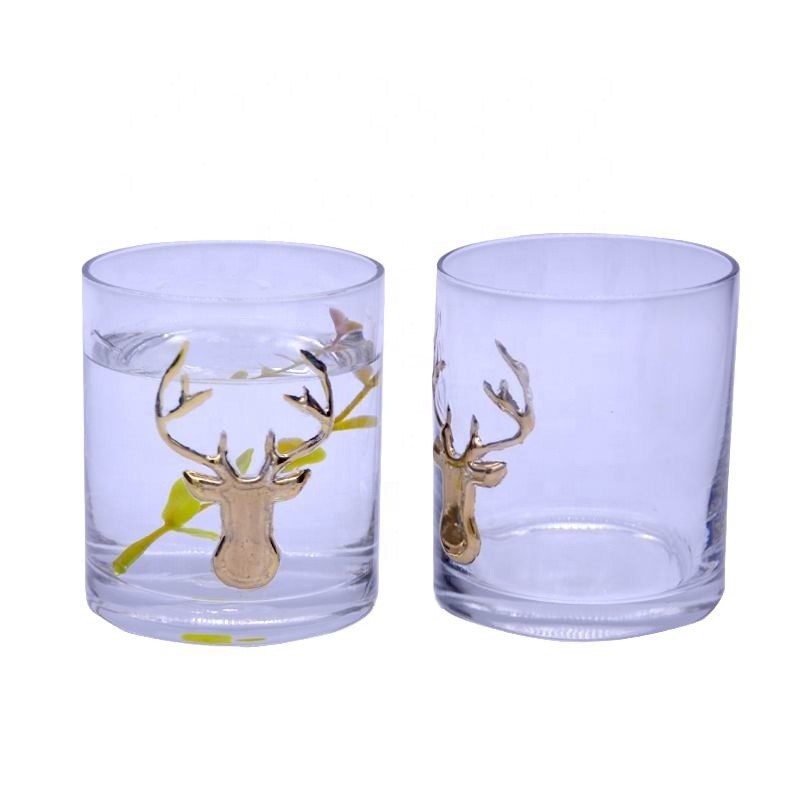 کیفیت Decorative Round Personalised Whisky Glass For Christmas کارخانه