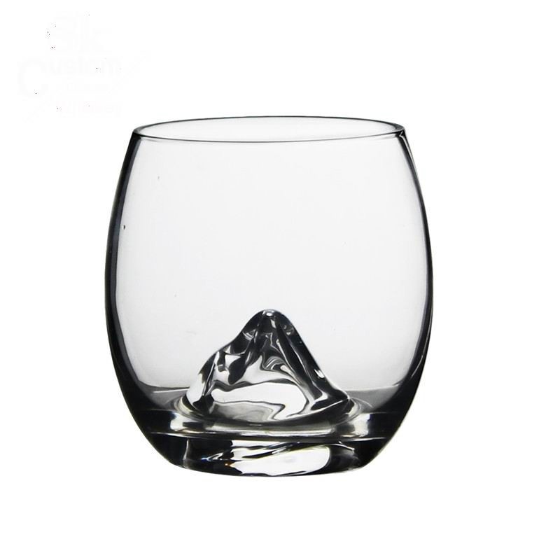 کیفیت Lead Free Crystal Ice Hill Bottom Handmade Whiskey Glass کارخانه