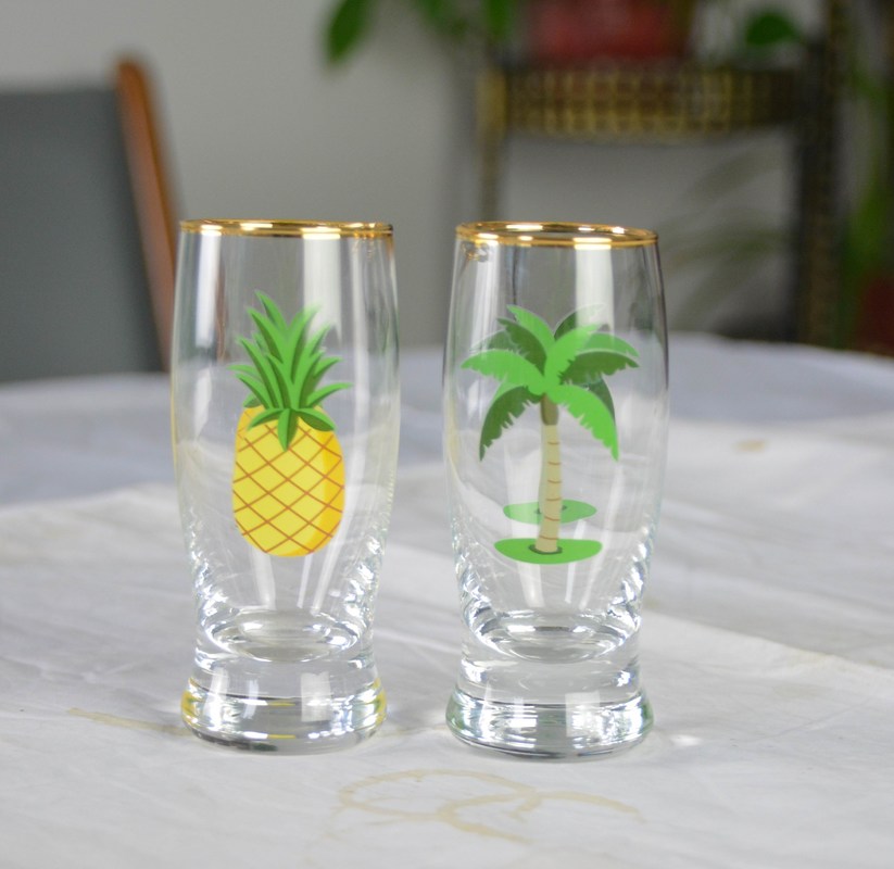 کیفیت Color Decal Printed Unique Shot Glasses کارخانه