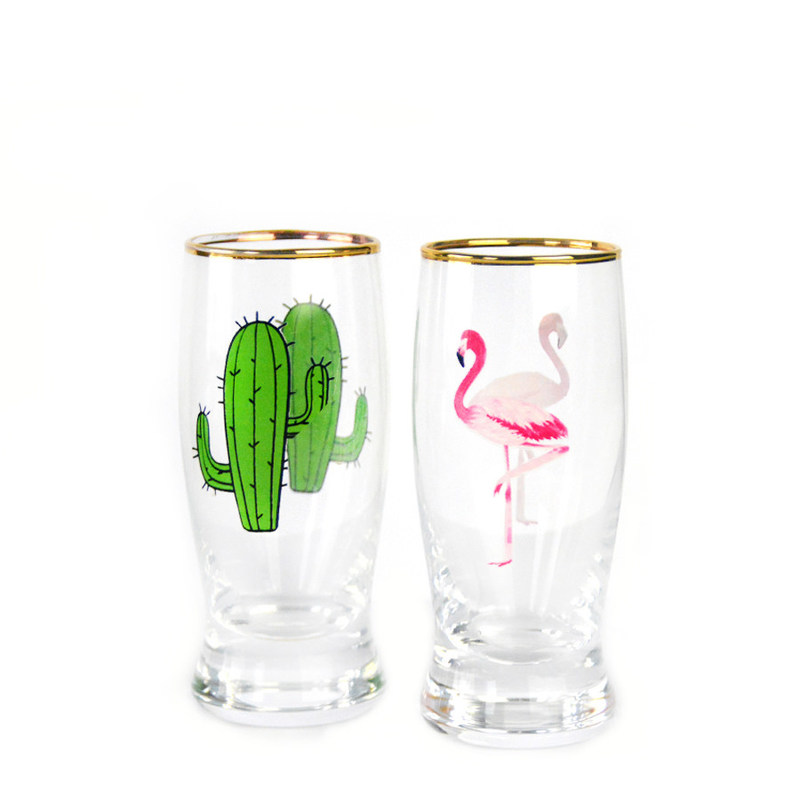 کیفیت Color Decal Printed Unique Shot Glasses کارخانه