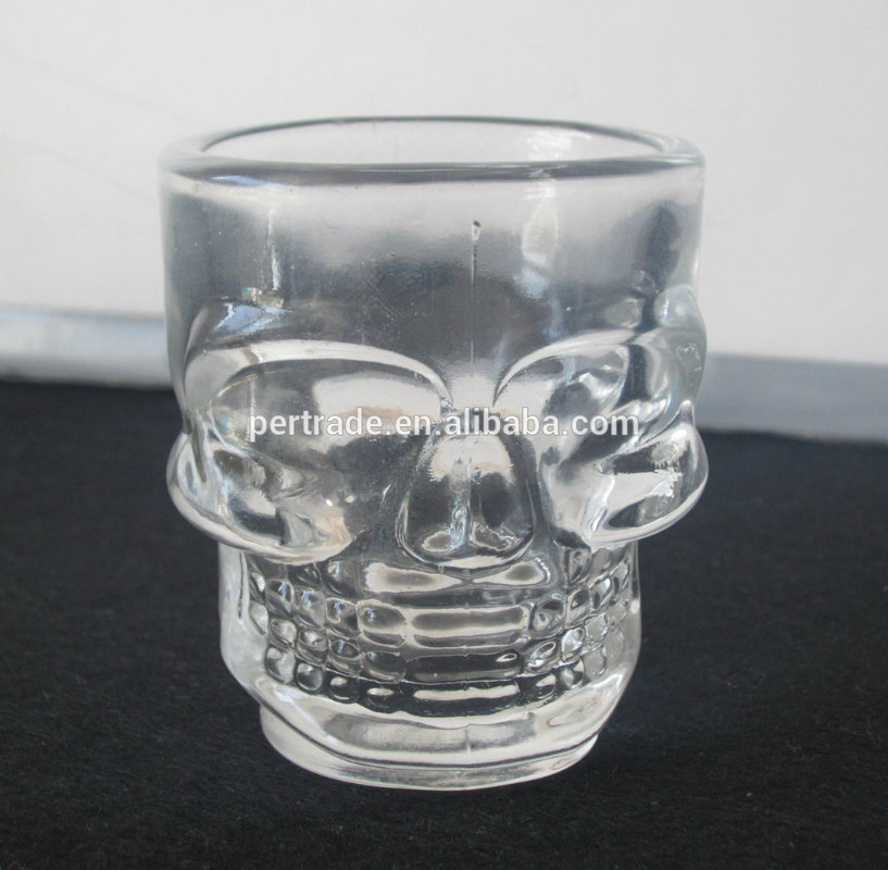 کیفیت Machine Made Embossed Skull 1.5 Oz Shot Glasses کارخانه