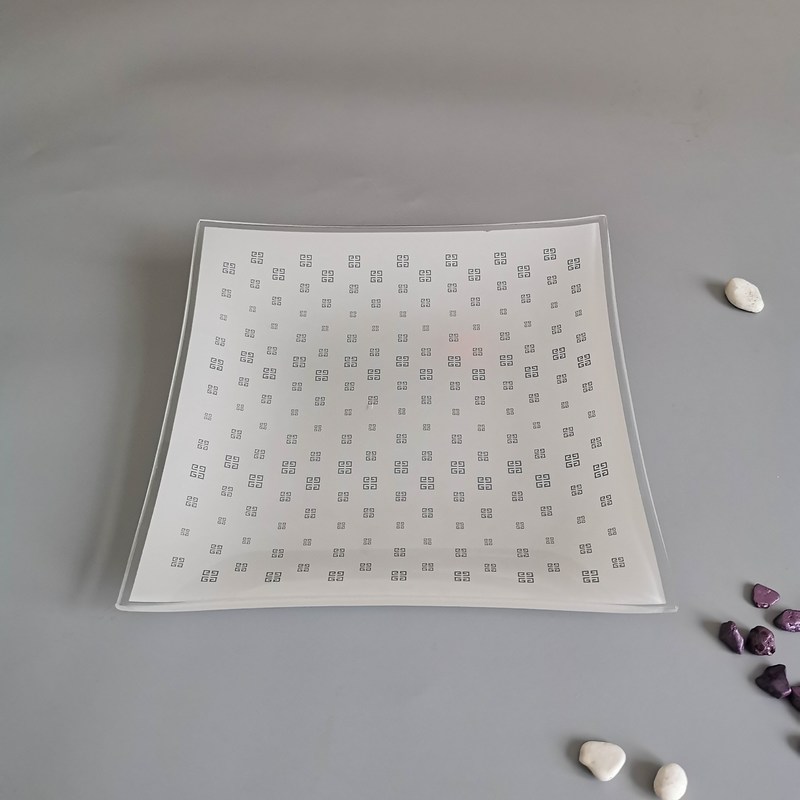 کیفیت Customize Color Ins Cactus Square Glass Dinner Plates کارخانه