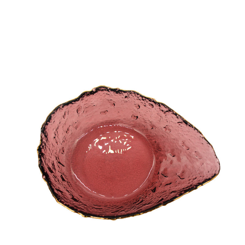 کیفیت Exquisite Creative Water Drop Shape Glass Charger Plates کارخانه