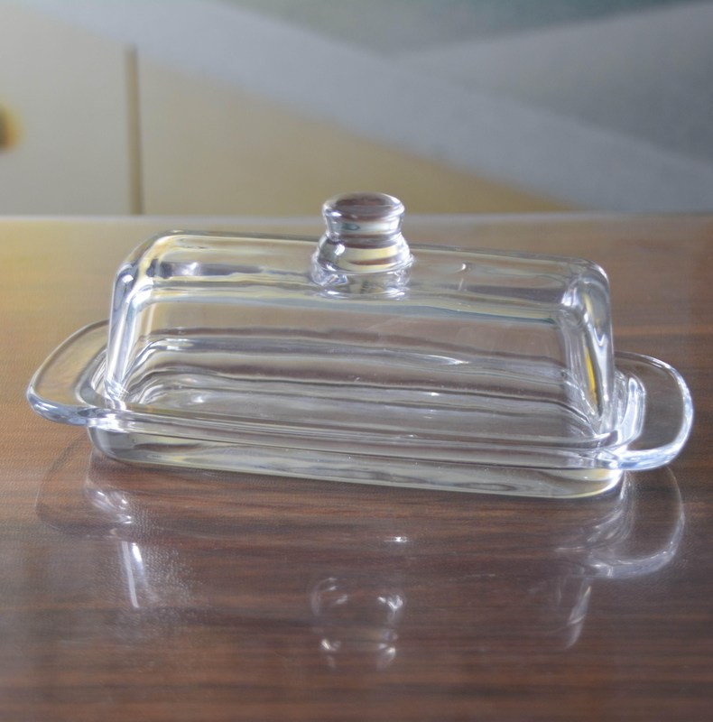 کیفیت Rectangle Cake Glass Charger Plates With Cover کارخانه