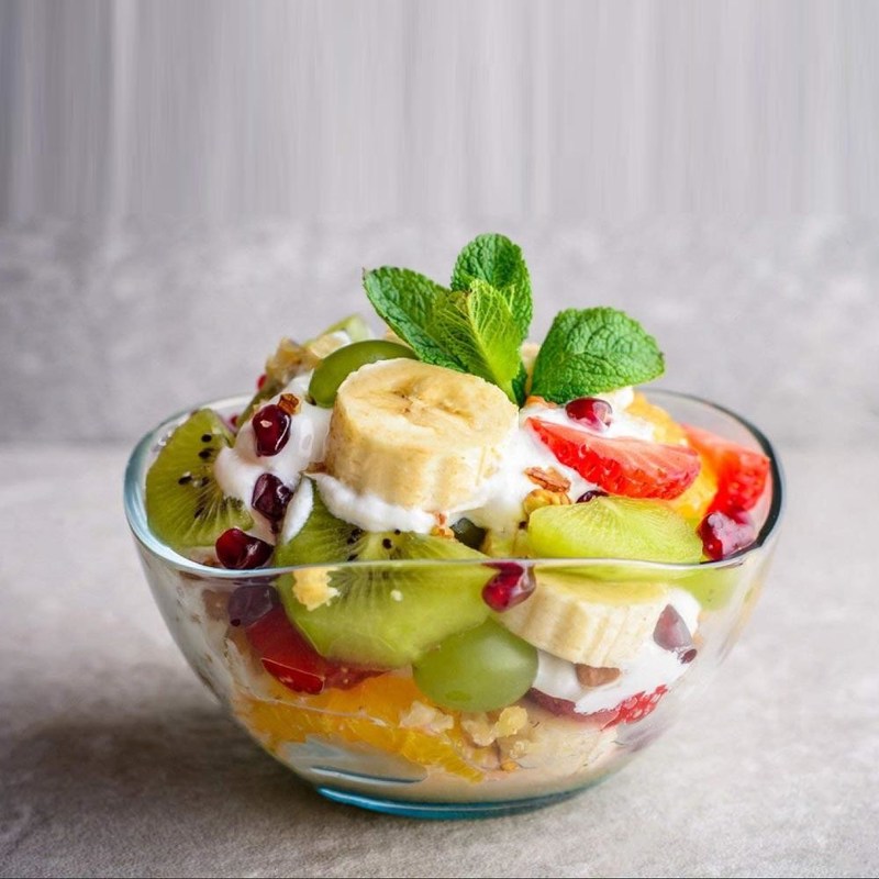 کیفیت Transparent Durable Wave Rim Glass Charger Plates , Fruit Salad Glass Bowl کارخانه