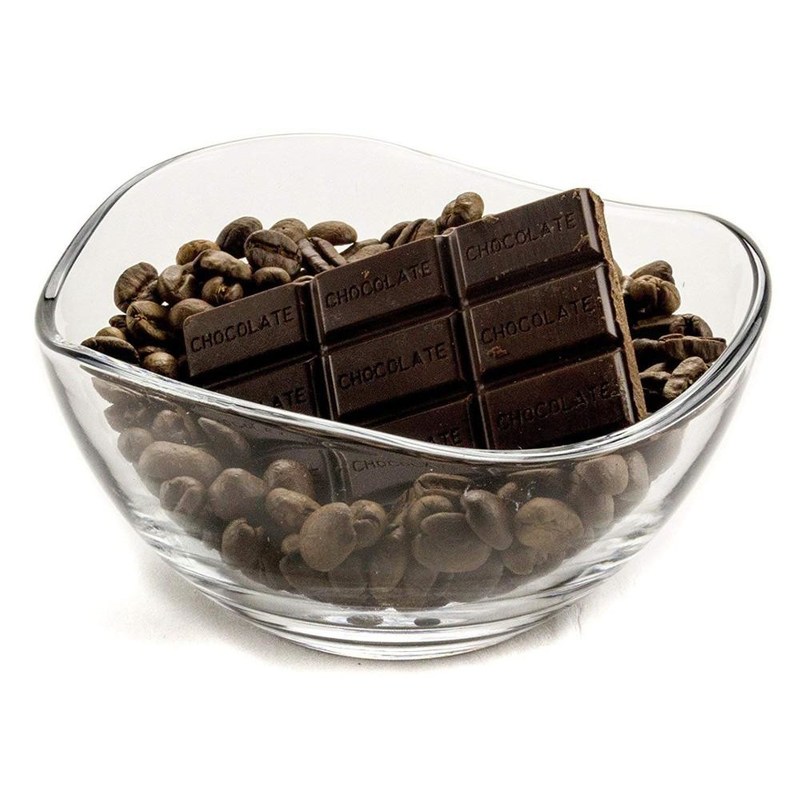 کیفیت Transparent Durable Wave Rim Glass Charger Plates , Fruit Salad Glass Bowl کارخانه