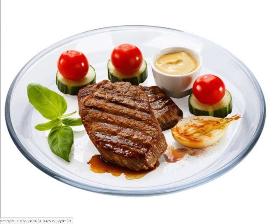 کیفیت Heat Resistant Borosilicate Round Charger Plates For Micwave کارخانه