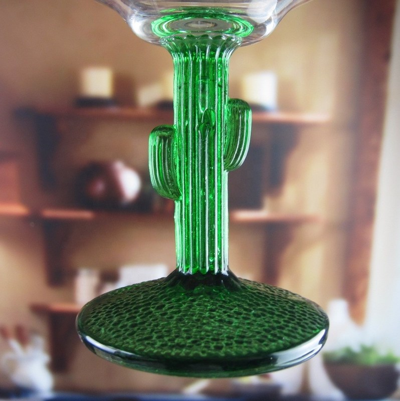 کیفیت Ins Cactus Plant Stemed Round Vintage Martini Glasses کارخانه