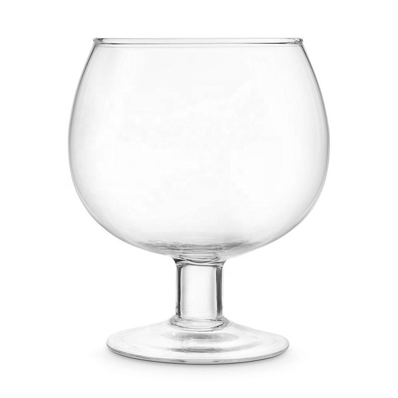 کیفیت Handblown Giant Crystal Cocktail Glasses With Logo Decal کارخانه