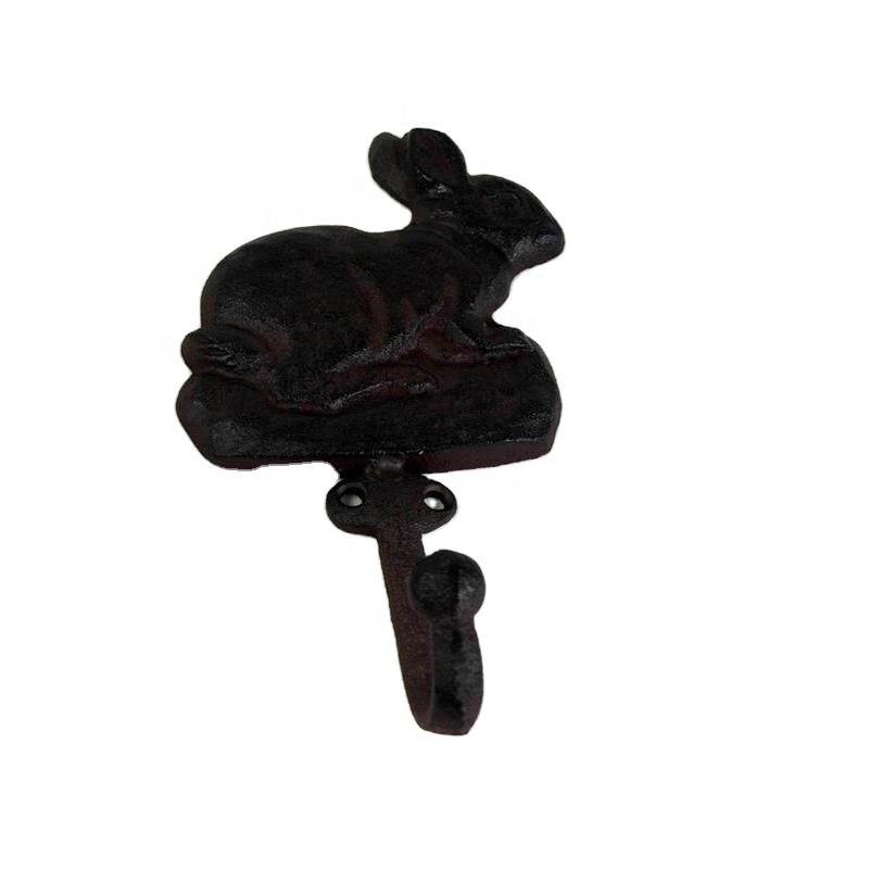 کیفیت Antique Cute Rabbit Cast Iron Hat Hooks Cast Iron Crafts کارخانه