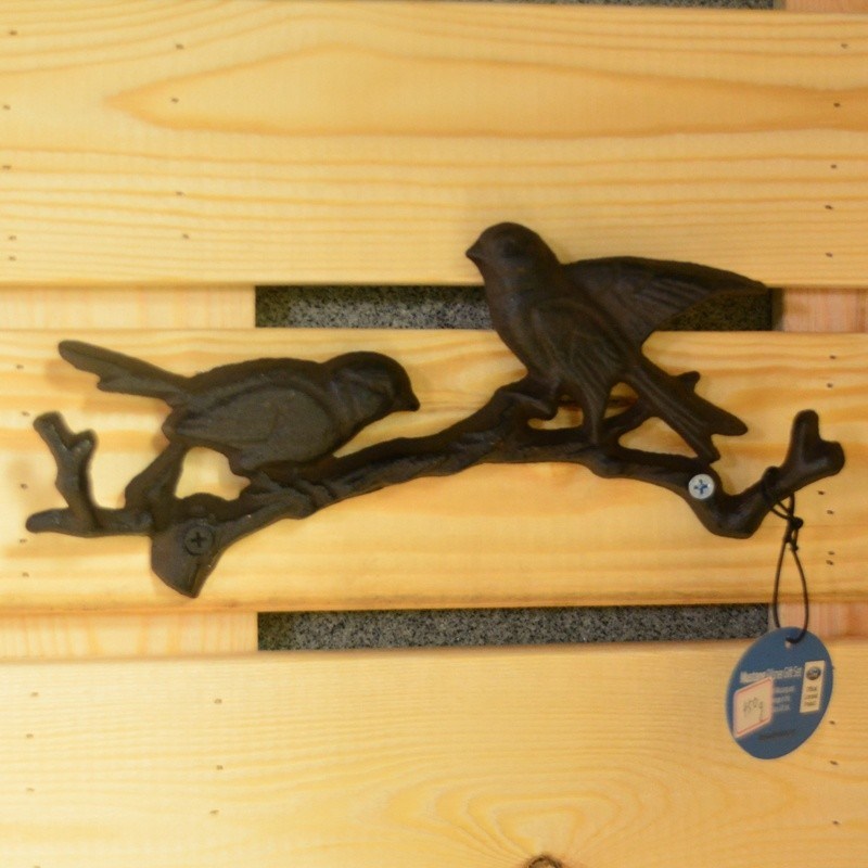 کیفیت Antique Wall Mount Bird shape Black Iron Coat Hooks کارخانه