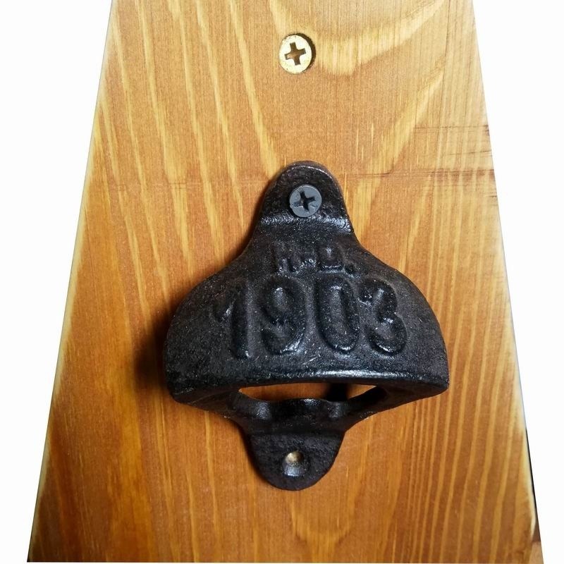 کیفیت Wall Mount Iron Bottle Opener Cast Iron Crafts For Bar Club کارخانه