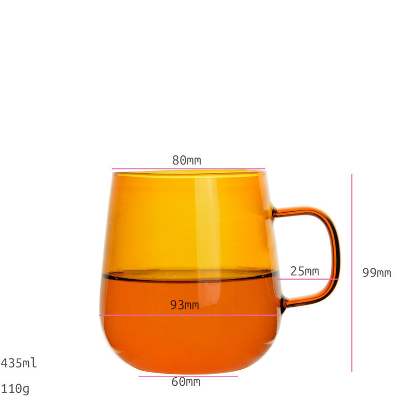 کیفیت Colored High Borosilicate Tumbler Drinking Glasses کارخانه