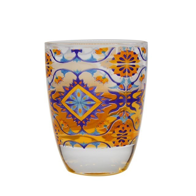 کیفیت Heavy Duty Tumbler Drinking Glasses With Decorated Pattern کارخانه