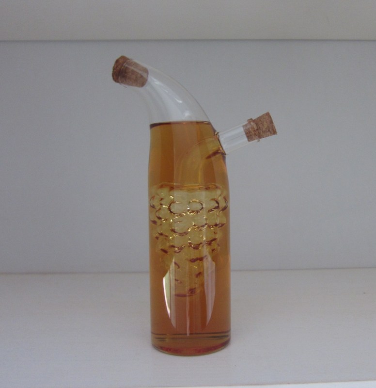 کیفیت Double Layer Grape Shape Glass Canister With Lid For Oil کارخانه