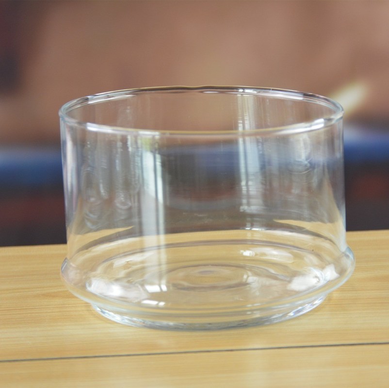 کیفیت Stackable 3 Layers Tower Shaped Glass Storage Jars کارخانه