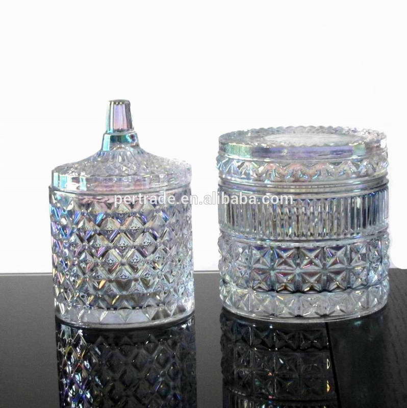 کیفیت Glass Storage Jars With Lid For Wax کارخانه