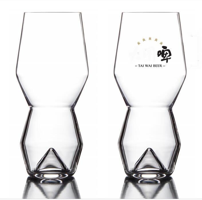 کیفیت Unique Peak Bottom Ipa Glass Handmade Crystal Craft Beer Glasses کارخانه