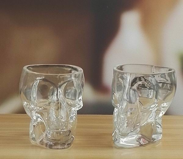 کیفیت Machine Made Embossed Skull 1.5 Oz Shot Glasses کارخانه