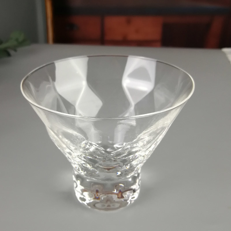 کیفیت Lead Free Crystal Cocktail Glasses With Optical Diamonds Design کارخانه