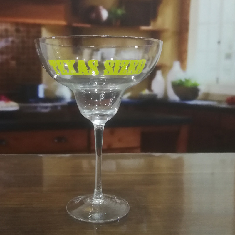کیفیت LFGB 850ml Margarita Giant Crystal Cocktail Glasses کارخانه