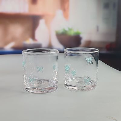 کیفیت 14oz Valentine's Decorative DOF Glass Bowknot Water Tumbler Glasses Mexico Icon Rock Glass Cup for Wedding Party Gift کارخانه