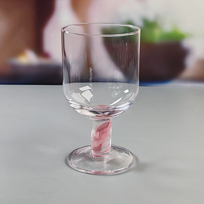 کیفیت Mexican Confetti Design Elegant Water Goblets Luxury Hand Blown Confetti Cocktails Glass Cup Romantic Short Stem Wine Glasses کارخانه