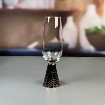 کیفیت Electroplate Diamond Base Wine Glass Set کارخانه