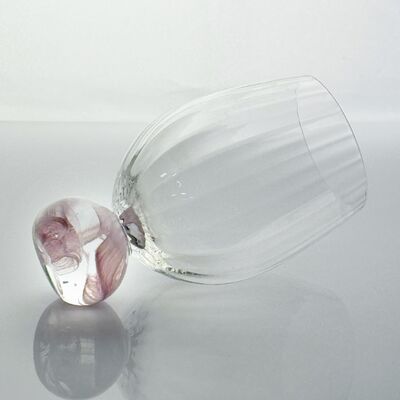 کیفیت High Clarity Pink Cloud Crystal Wine Glass Set Designed for in Restaurants Bars and Wine Tasting Events Offering Superior Presentation کارخانه